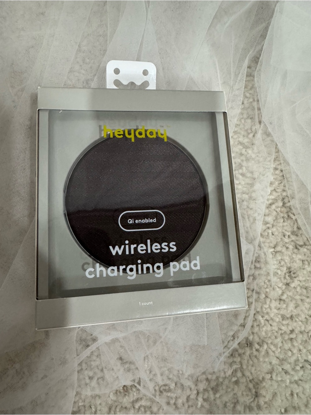 heyday Black Wireless Charging Pad